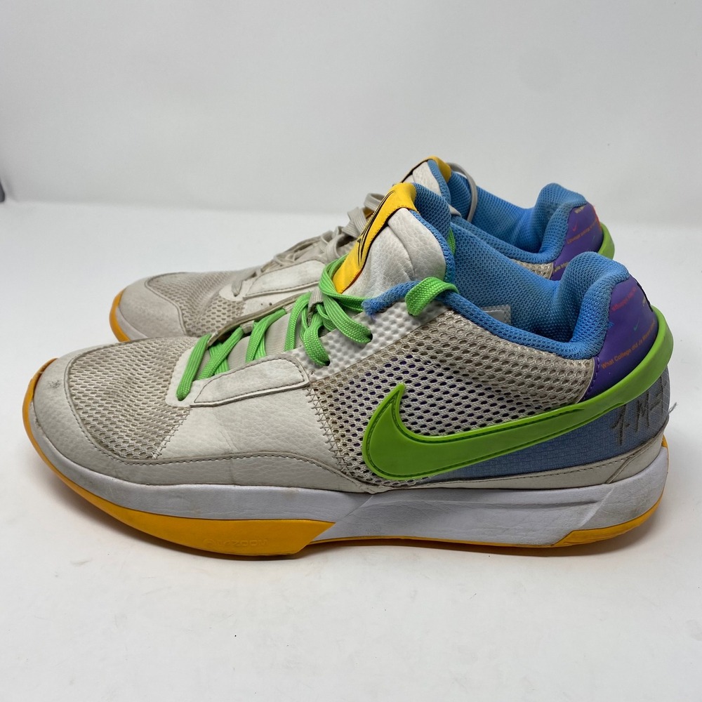 Nike Ja 1 Day One Citron Tint Blue Lime Green Basketball Shoes Mens 11.5